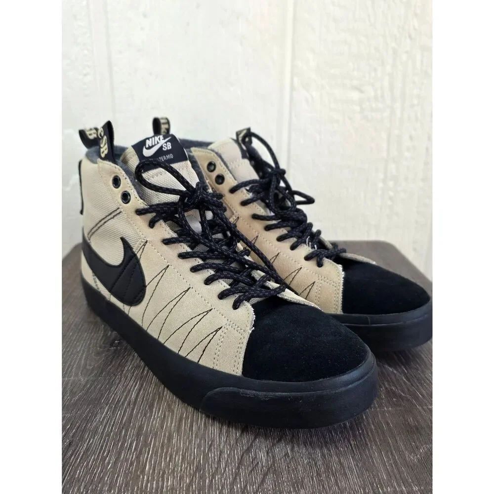 Nike SB Mid-Top Sneakers Zoom Blazer Mid Premium Ratta, Size 9 J8